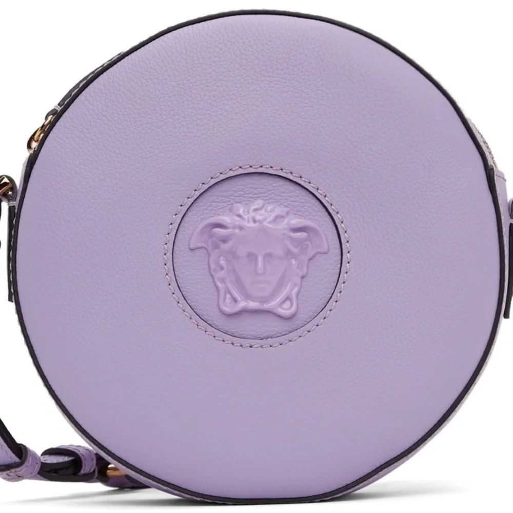 Versace Purple Medusa Round Shoulder Bag - Picture 4 of 10